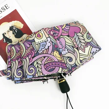 

Parasol Parasol Sun-resistant UV-Protection Rain Or Shine Rain Umbrella Women's Foldable Rain Or Shine Dual Purpose Umbrella Cre