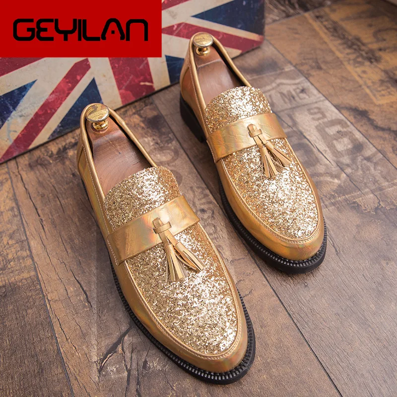 

2019 Spring Men Formal Wear Shoes Tassels Foot Covering Wear-Resistant England Fashion Business Casual Leather Shoes Men's