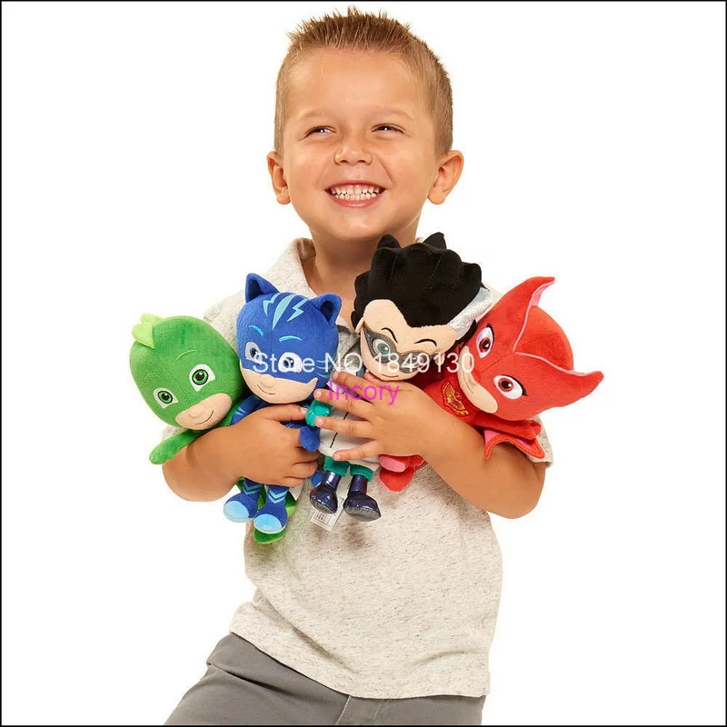 20CM PJ Catboy Owlette Gekko Romeo Cartoon Collection Figures Children Masks Plush Doll Juguete Kids Birthday Gift Christmas Toy | Игрушки и