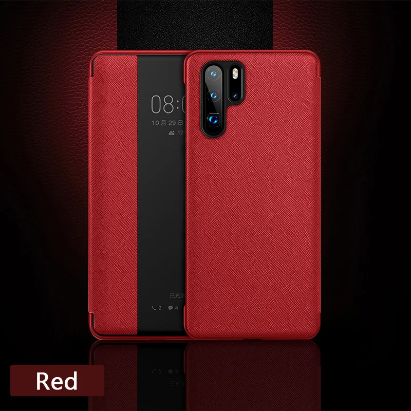 Откидной чехол из натуральной кожи, чехол для телефона huawei P30 P20 Pro, чехол с магнитным окошком для huawei 10 20 Pro mate 20 X