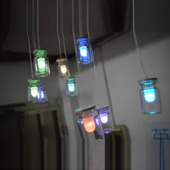 

DIY Kit 10mm RGB LED Flashing Lamp Gradient Colorfull Decorative Lights Aurora Cubic Delicate Chandelier Parts