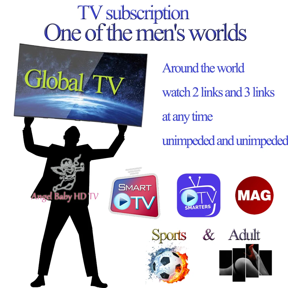 

Sports, adult IPTV, M3U subscription, Europe wide, IPTV subscription, 2 devices, 3 devices online, Android box, TV box, smart TV
