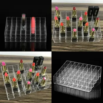 

Clear 40 Makeup Cosmetic Lipstick Storage Display Stand Rack Holder Organizer Makeup Organizer Box Storage Organizer