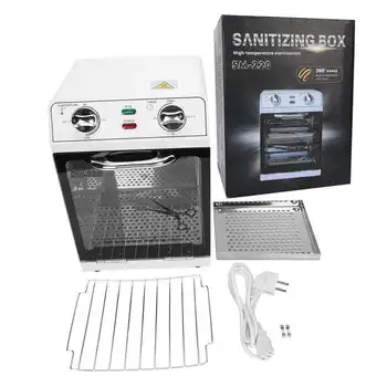 

600w 12L High Temperature Disinfection Cabinet for Tweezers Scissors Beauty Nail Tools Cleaning Sterilizer for Salon