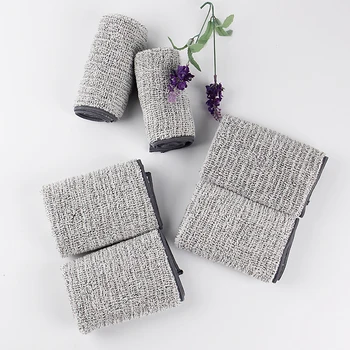 

Double-sided Thickened Bamboo Charcoal Towel Set Dishwashing Cloth Multi-purpose Household Cleaning Cloth Microfiber Cloth