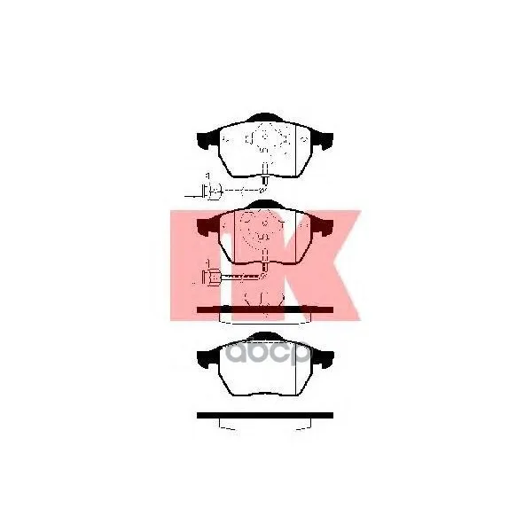 Brake pads Audi A4/A6/Volkswagen Passat 97 Front Nk 224742 Nk. 224742