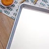 33*45*2.5 CM Kitchen Storage Trays Pan Stainless Steel Rectangle Food Cake Bread Baking Plates Household Bakeware Cooking Tools 4