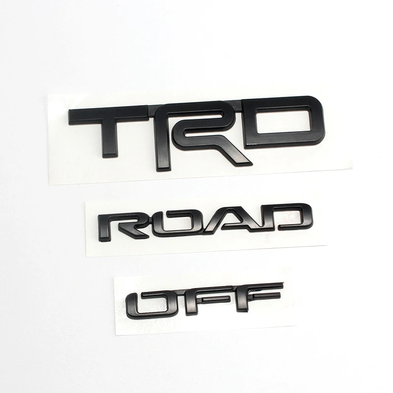 Для Toyota ТРД по бездорожью высокий посадочный Land Cruiser RAV4 4runner Prado ЧР Tundra Yaris Abs задний Стикеры эмблема внешней отделки