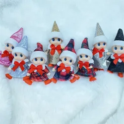 Poupée elfe de noël pour enfants, 8 pièces/ensemble, cadeaux décoratifs et jouets sur l'étagère 