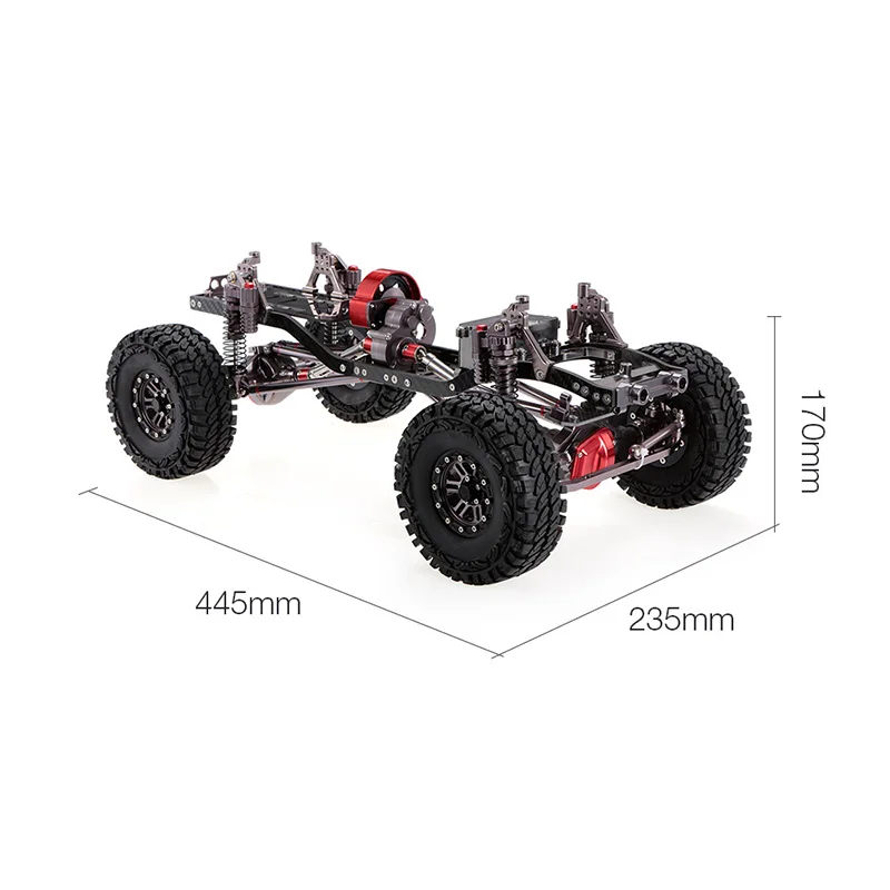 RC гоночный CNC Алюминиевый металлический и карбоновый каркас для радиоуправляемого автомобиля 1/10 осевой SCX10 шасси 313 мм Колесная база автомобиль гусеничный Автомобили Запчасти