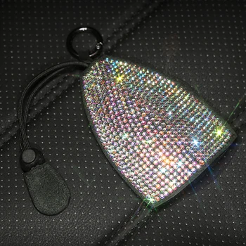 

Universal Key Case for Women Rhinestone Car Key Bag Purse Auto Accessories Bling Girls Diamond Keychian Key Cover Holder Keyring