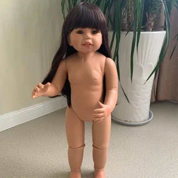 

70CM lifelike huge masterpiece doll full vinyl silicone Girl bebe reborn toddler doll toys children clothing model doll