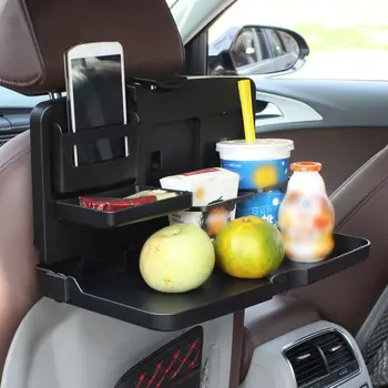 

2020 Universal Foldable Car Back Seat Food Tray Car Travel Dining Table Water Beverage Holder laptop desk food tray2020