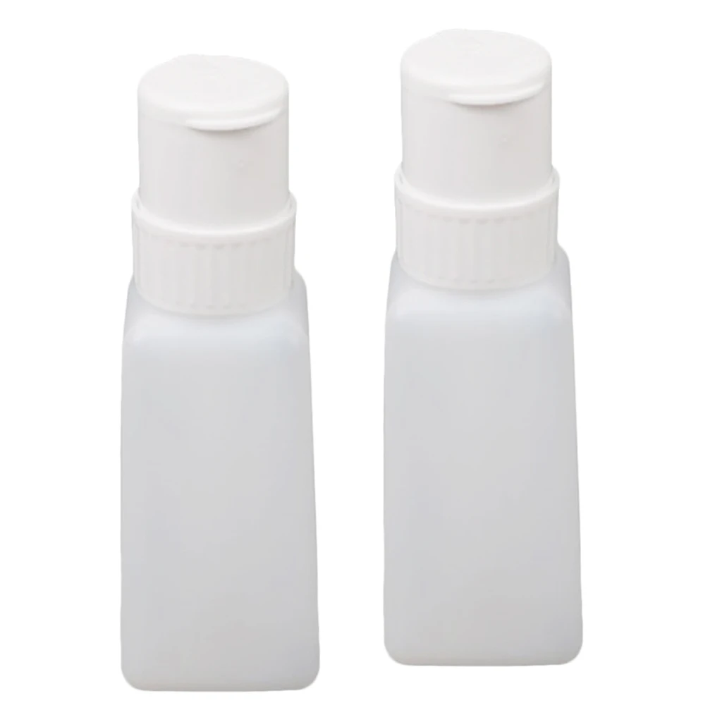 2 Pieces Nail Polish Remover Dispenser Cap Push Down Bottle Container
