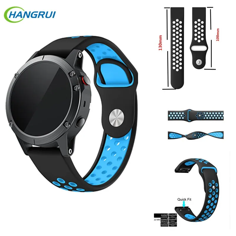 

22MM Silicone Watch Strap For Garmin Fenix5 Quick Release Watch Band Wrist Strap For Garmin Fenix5 Band Replacement Accessories