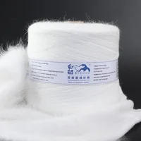 500g/Cone Fluffy Mink Yarn for Hand Knitting Scarf Long Hair Rabbits Cashmere Yarn With Thread 90Colors 1