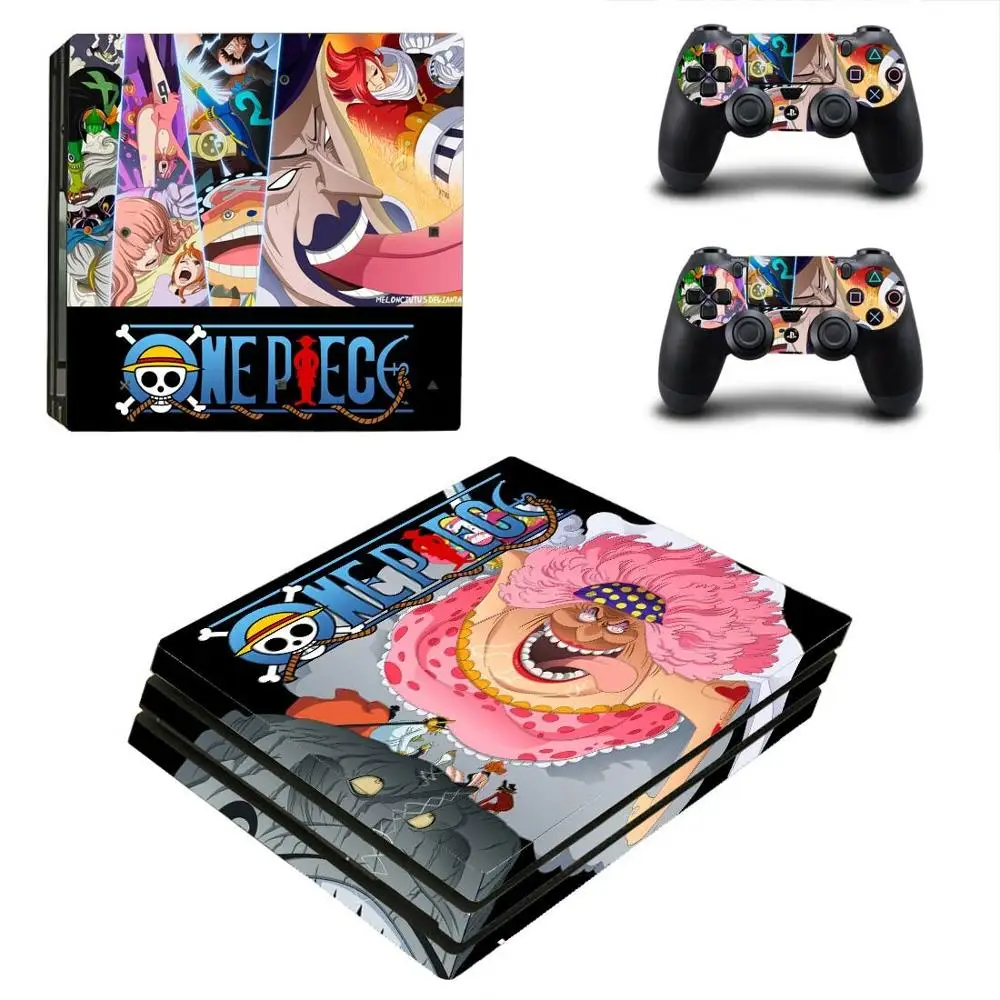 YSP4P-2587 PS 4 Play station 4 Pro One piece стикер s PS4 Pro виниловые наклейки на кожу Наклейки Обложка для playstation 4 Pro консоль и контроллер - Цвет: YSP4P-2587