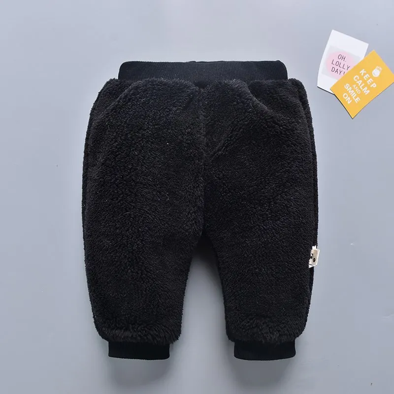 

Winter Infant Thick Cotton-padded Trousers 0-1-2-Year-Old Men And Women Baby 3 plus Velvet plus Cotton Warm Trousers Winter BOY'