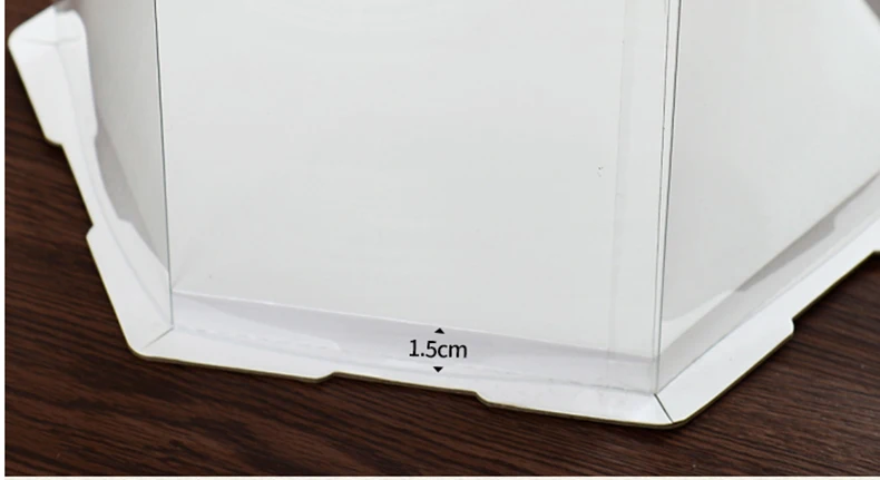 1,PET hexagon round Print transparent cake box,butterfly,Clear,681012 inch,exhibition,Storage,packaing,plastic,Holiday supplies,Birthday Cake,Party,wedding,gift,Flower,  (4)