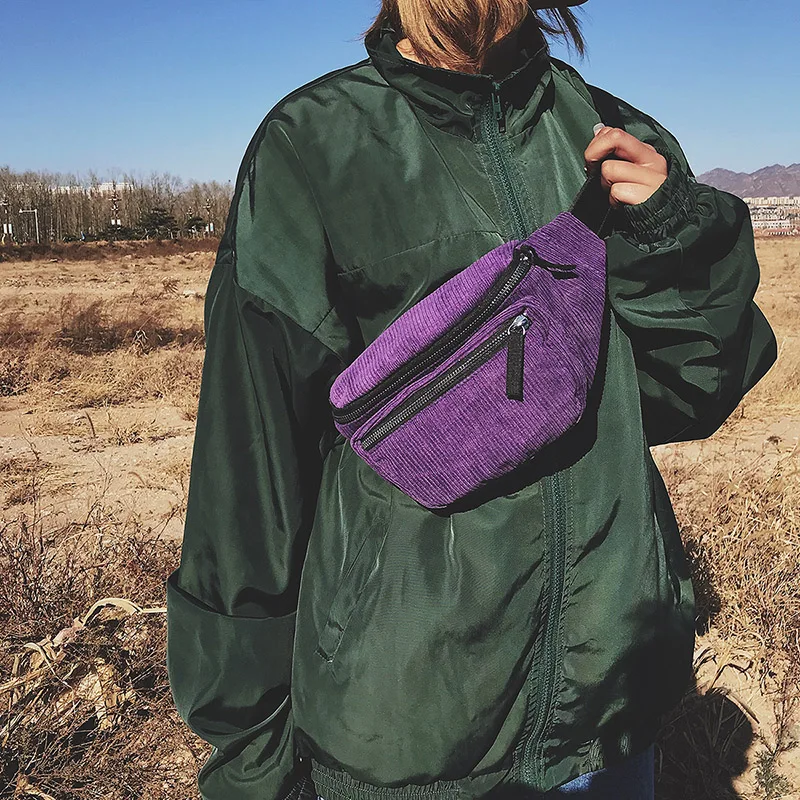 

Women's Waist Bag 2019 Unisex Zipper Chest Bag Street Sport Casuale Fanny Pack Girl Boy Waist Belt Bags Fashion Phone Waist Pack