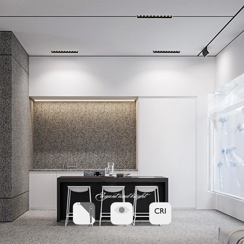 Led Recessed downlights black Ceiling LED Spot lamp bedroom white Square Spot light Living Room modern led ceiling light fixture 4
