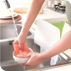 Protector antisalpicaduras para fregadero, tablero separador de agua de retención, antisalpicaduras, para lavar platos