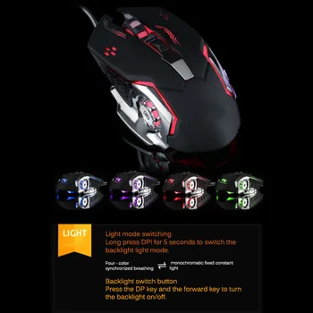 

Wired Gaming Mechanical Mouse USB Charging Mouse Luminous 2.4Ghz Wired Optical Computer Accessories For PC Laptop Mouse Gamer