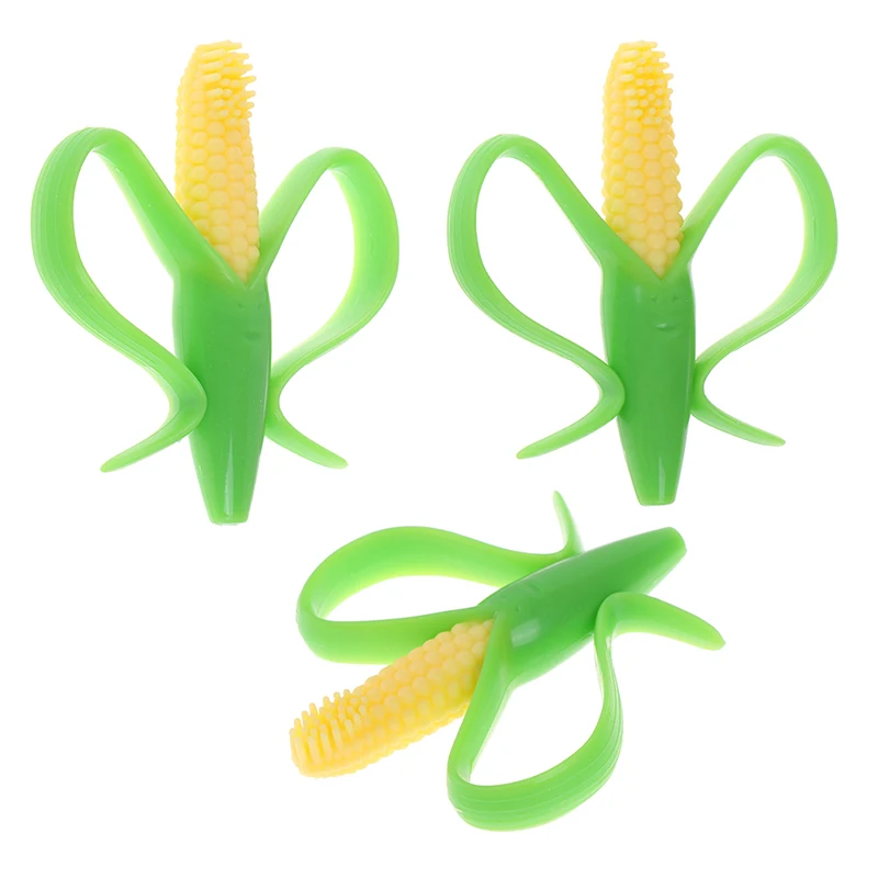 

Baby Silicone Teether Training Toothbrush Corn Teething Chew for Infant Chewing