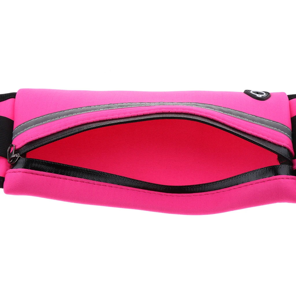 Reflect Running Belt Jogging Cycling Waist Pouch Bag W/ Water Bottle Holder Running Bags for Outdoor Sports