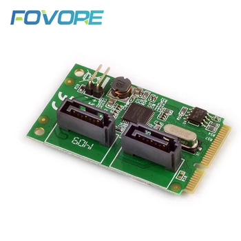 

SATA to mini PCI e Converter 2 port SATA III mini PCI e Converter expander Card connector multiplicator SATA3.0 Adapter