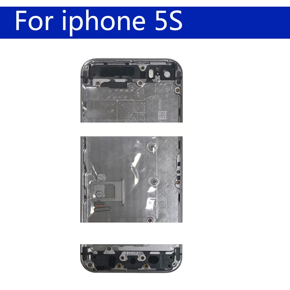 Для iphon 5 5S SE Крышка батарейного отсека, задняя крышка корпуса, Корпус Корпуса, корпус средней рамы, задний Чехол
