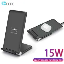 15 Вт Быстрое беспроводное зарядное устройство QI Usb Tpye C QC 3,0 10 Вт Быстрая зарядка для iPhone 11 Pro XS XR X 8 Airpods samsung S10 S9 Note 10 9 8