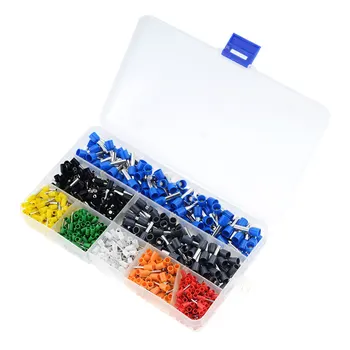 

800PCS Cable Wire Terminal Connector with Hand Ferrule Crimper Plier Crimp Tool Kit Set AWG10-23