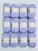 YUYOYE 100% Merino Wool Yarn for Knitting 4-Ply Luxury Warm Crochet Soft Hand-knitted Wool Yarn Ball Scarf Anti-Pilling Yarn 50g 6