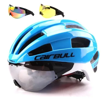 

CAIRBULL 235g Ultralight Bike Helmet EPS Aero Road MTB Bicycle In-molded Cycling Helmet Casco Ciclismo With Windproof Lenses