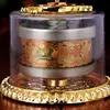 New Tibetan Tibet Buddhist 8 Cimelia Symbols Finger Prayer Wheel Amulet Statue 2