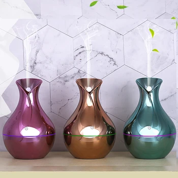 

KAIPUTE 130ml mini USB Ultrasonic Humidifier Aroma Diffuser Wood Grain Lacquer Painting Essential Oil Diffuser for Office Home