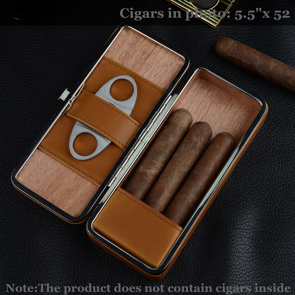 6.7 x 0.87 Mod argenté The Khan Outdoor & Lifestyle Company Etui à cigare de voyage en acier inoxydable 17cm x 2,2cm 5020 