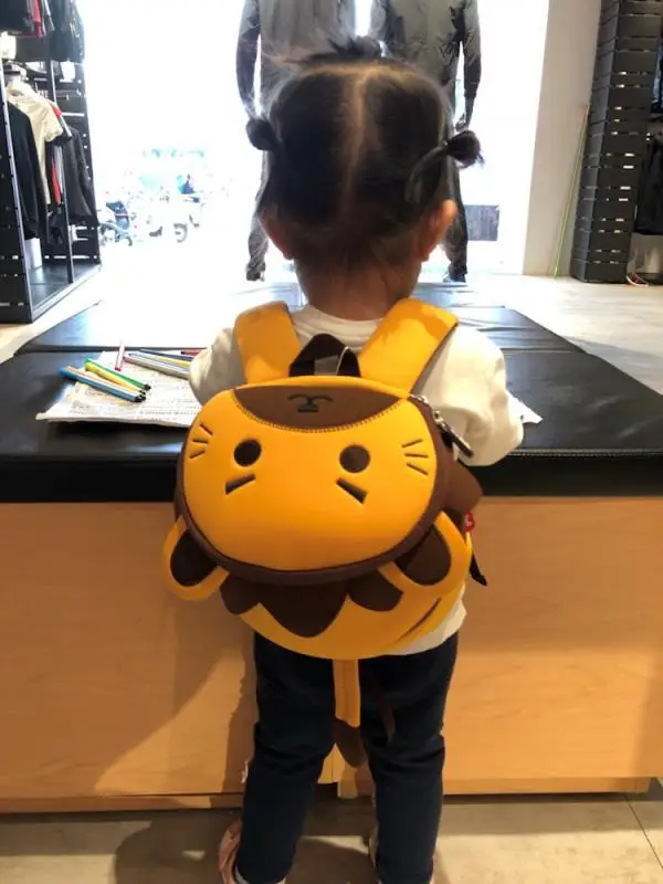 

NOHOO Infants Garden School Bag Men And Women Baby 1-4-Year-Old Anti Lost Backpack Neoprene Children's Bags Medium Lion