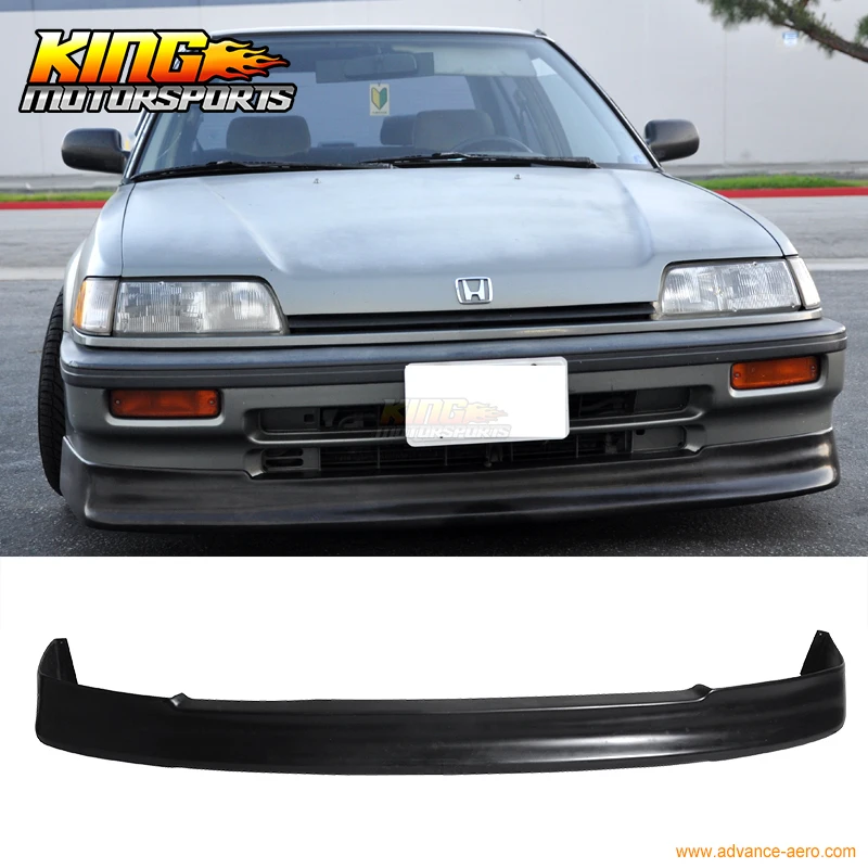 Подходит для 1988 1989 1990 1991 Honda Civic Sedan Wagon поли уретан CS передний бампер спойлер PU Global