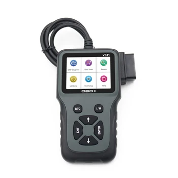 

Newly Upgraded OBD2 Barcode Reader Car Fault Detector Large Color Screen Supports 9 Protocols And 8 Languages Type-C Interface