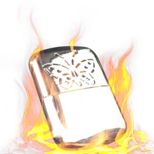 Металлический подогреватель для рук бензиновый многоразовый карманный портативный для лыжного зимнего кемпинга на открытом воздухе AIA99