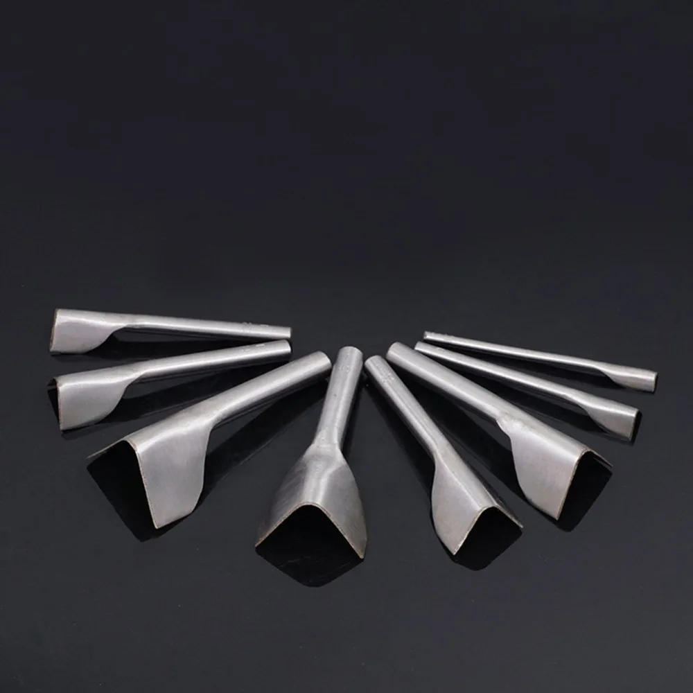 V-Shape Leather DIY Handwork Tool Belt Round Fillet Shaped Punch With Tail Cut Durable Steel Leather DIY Cutting Tool