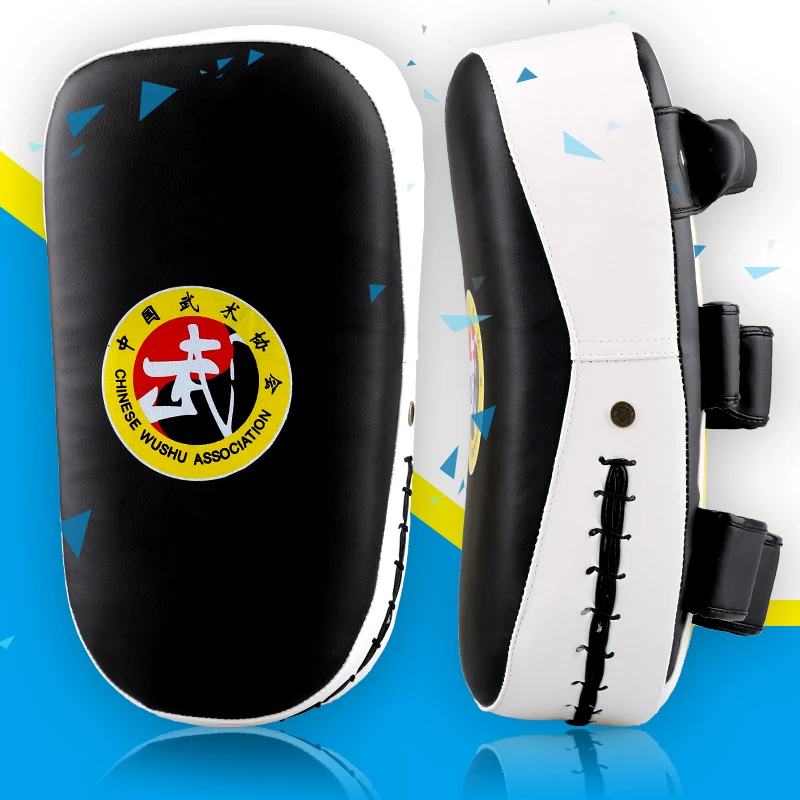 GINGPAI Новый MMA Muay Thai arc foot target TKD пробивая кривая подушка из искусственной кожи Karate