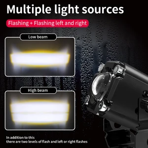 Image 3 - Motosiklet 70w LED Lens Hi/düşük yardımcı far spot lamba beyaz için Suzuki DR200SE DR650SE DRZ400E GS500F DRZ 400SM DR