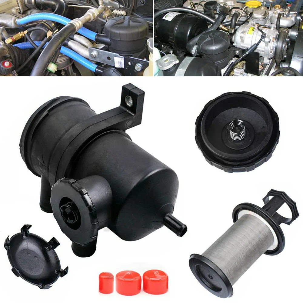 200 Oil Catch Can for Hilux GU GQ Patrol ZD30 NAVARA D40 4WD for Tur-bo Di-esel Universal Oil-Air Separator Stainless Filter