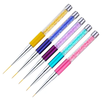 

5 Pieces Nail Brushes for Nail Art Nail Design Brush Nail Art Pens Nail Art Liner Brushes Nail Dotting Painting Drawing Pen Set
