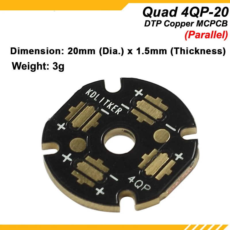 en mcpcb pour série cree nichia pc