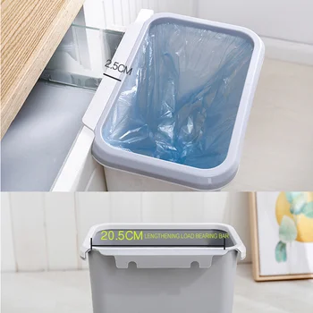 

HOT Push-top Trash Can Chef Hanging Automatic Return Lid for Fruit Vegetable Pericarp NDS66