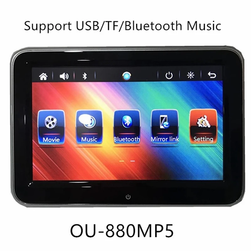 8 дюймов Hd Автомобильный подголовник монитор Dvd видео плеер Usb/Sd/Fm Tft Lcd цифровой экран нажмите кнопку Игры дистанционное управление автомобиля Mp5 плеер